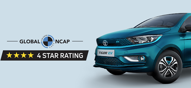 Tata Tigor EV 4-star GNCAP rating Tata Tigor EV 4-star GNCAP rating